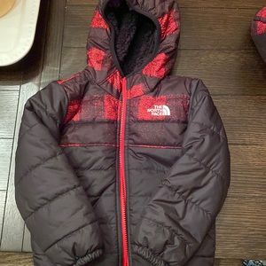 Toddler reversible north face coat